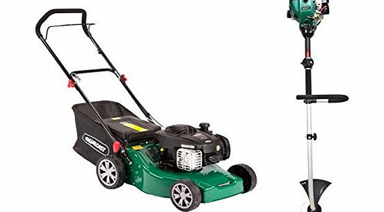 Qualcast Petrol Lawnmower and Trimmer.