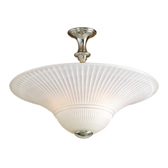 Cleopatra 40cm Traditional Silver Ceiling Light