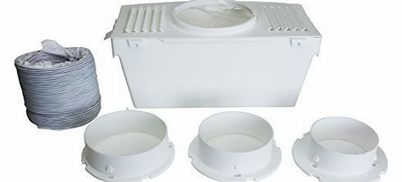 Qualtex Effective Indoor Internal Condenser Vent Hose Kit Compatible with Hotpoint Indesit Creda Tumble Dryers