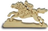 Race Jockey - Handcrafted Wooden Puzzle