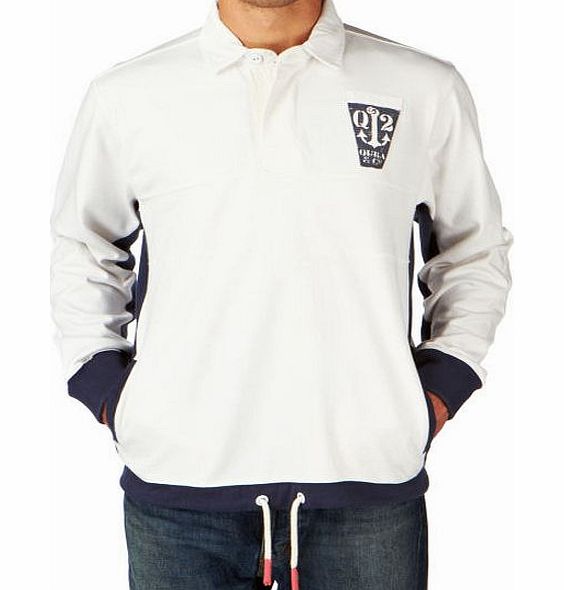 Quba Mens Quba Dowels Rugby Polo Shirt - Vintagewhite