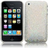 Qubits IPHONE 3G S / 3GS DISCO BLING BACK COVER - WHITE GOLD PART OF THE QUBITS ACCESSORIES RANGE