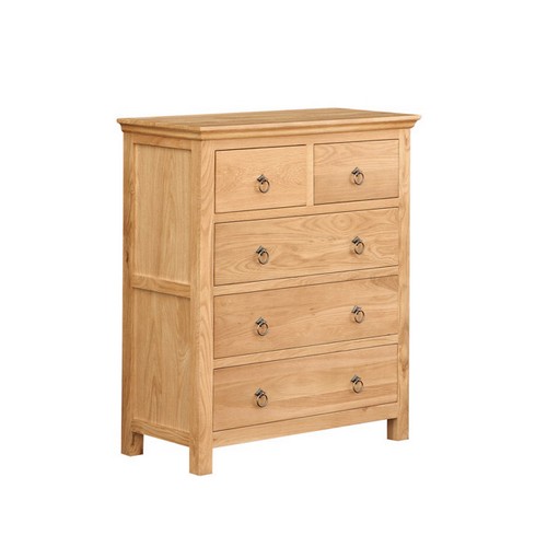 Quebec Oak Chest Of Drawers (2 3 Drawers) 594.006