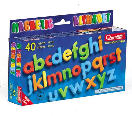 Quercetti Magnetic Alphabet Lower Case 40 Pieces