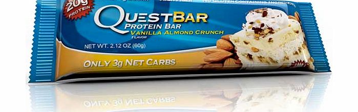 Quest Pack of 12 Vanilla Almond Crunch Protein