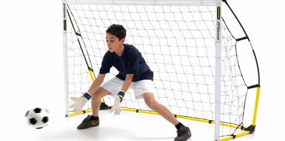 Quick Play Sport Kickster Academy Ultra Portable Football Goal, Yellow - 6 x 4 ft