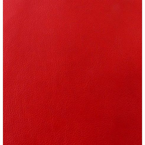 QUICKFABRICS FIRE ENGINE RED FAUX LEATHER LEATHERETTE MATERIAL LIGHT STRETCH LEATHERCLOTH CLOTHING UPHOLSTERY FABRIC PER 1 METRE X 140