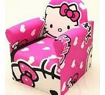 HELLO KITTY CHILDRENS BRANDED CARTOON CHARACTER ARMCHAIR CHAIR BEDROOM PLAYROOM KIDS SEAT