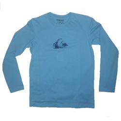 Boys Mountain & Wave LS T-shirt - Water