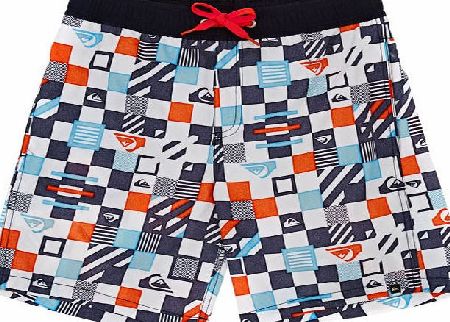 Quiksilver Boys Quiksilver Checkered Youth Board Shorts -