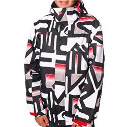 quiksilver Boys Wintry Printed Snow Jacket - White