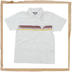 Hawaiian Polo Shirt White