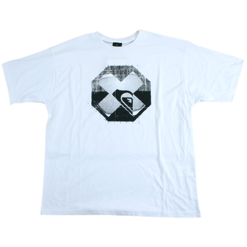 Mens Quiksilver Tropical Low Ss Tee White