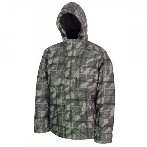 Mens Quiksilver Windy Place Print Jacket Linedrive Yucca