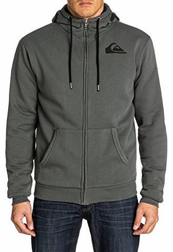 Mens Sherpa C1 Hooded Long Sleeve Sweatshirt, Grey (Gunsmoke), Medium