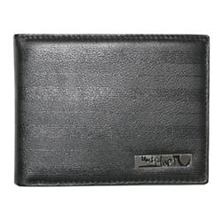 Morning View Leather Wallet - Black