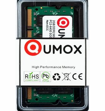 Qumox  2GB DDR2 800MHz PC2-6400 PC2-6300 DDR2 800 2 GB (200 PIN) SODIMM Laptop Memory