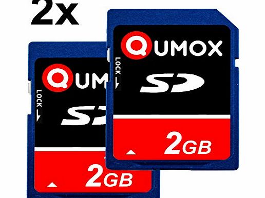  @ 2x Qumox 2GB 2048MB SD memory card card for camera phone mp3 mp4 fm transmitter