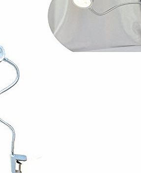 Racksoy Brandnew 3W Warm White Elegant Styling Bedside Reading Light Flexible Led Bed amp; Work Lamp Clip O