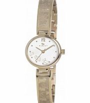 Radley Ladies Gold Plated Etched Half Bangle Watch