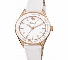 Radley Ladies Rose Gold Printed Bezel Watch with