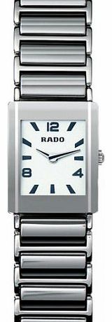 Rado Integral Platinum-tone Ceramic Mini Ladies Watch R20488112