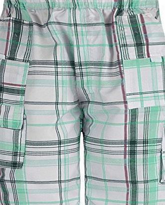 RageIT Boys Checked Shorts L-45 in Mint 7-8 Years