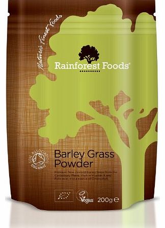Rainforest Foods Organic New Zealand Barley Grass Powder 200g