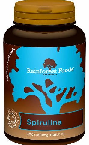Rainforest Foods Organic Spirulina Tablets 500mg Pack of 300