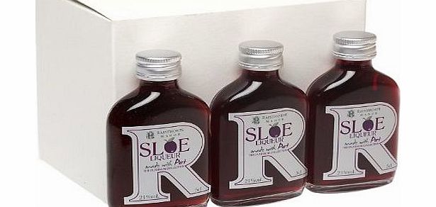 Raisthorpe Manor Sloe Liqueur with Port ``The Platinum Collection`` 5cl Miniature - 12 Pack