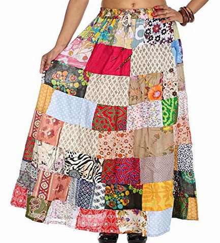 Rajrang Traditional Designer Women Skirts Patchwork Long Skirt