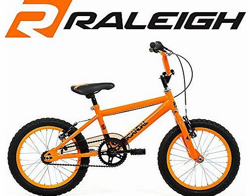 Raleigh Scandal Kick 16`` BMX Bike - Unisex - Orange - New Range
