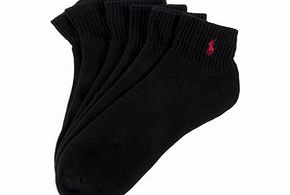 3 pack black cotton blend ankle socks