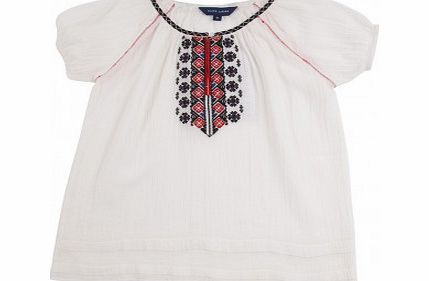 Ralph Lauren Boho embroidered blouse White `8 years,10