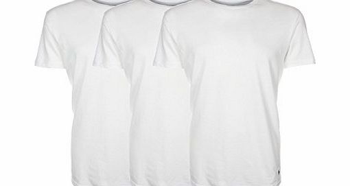 Mens Underwear Crew Neck T-Shirts 3 Pack White - XX-Large