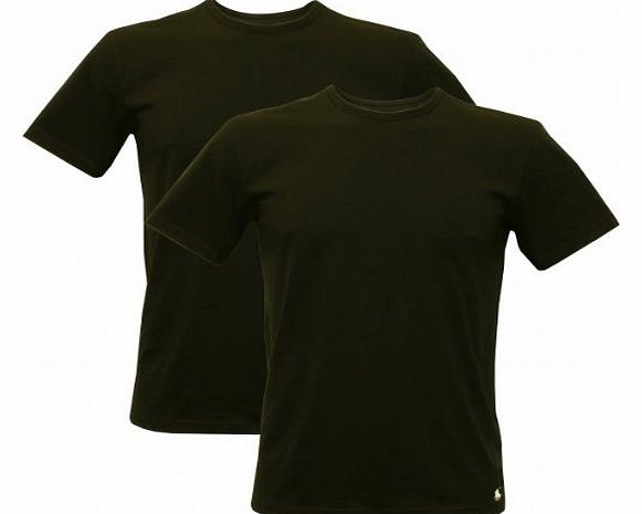 Ralph Lauren Polo Ralph Lauren 2-Pack Classic Polo Crew Neck T-Shirts, Black Size: