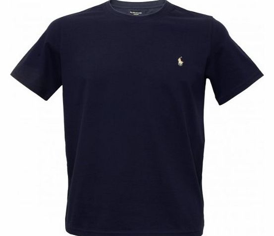Polo Ralph Lauren Short-Sleeve Crew Neck T-Shirt, Navy Size: X-Large