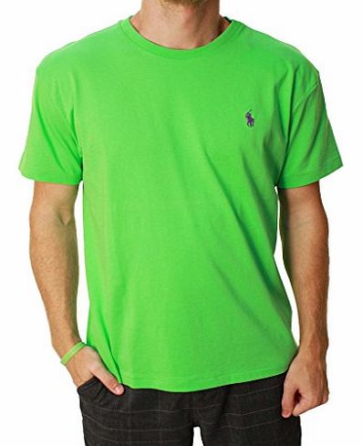 Ralph Lauren T-Shirt Mens Classic Fit Short Sleeve Tee (M, Force Green)
