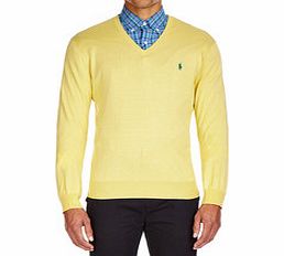 Yellow and green pure pima cotton jumper