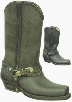 Loblan Cowboy Boots - 548 - Matt Black