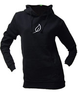Womans Organic Black Hoodie eco friendly and