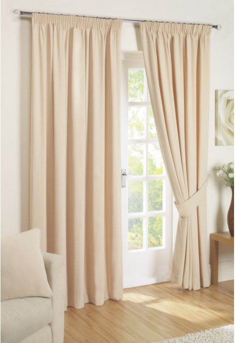 Champagne Lined Curtains