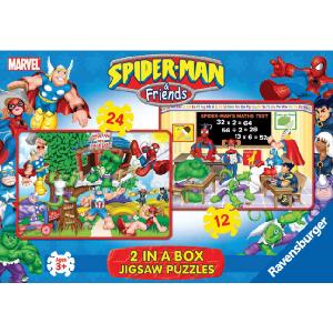12 and 24 piece Spiderman Jigsaw Puzzles