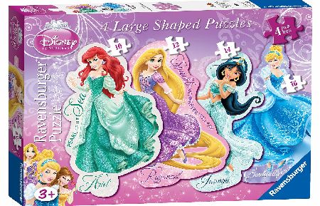 Ravensburger Disney Princess 4 shaped puzzles