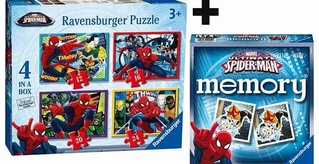 Ravensburger Marvel Spiderman 4 in a box Puzzle