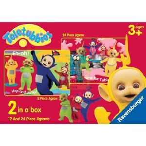 Teletubbies 2 In A Box 12 and 24 Piece Jigsaw Puzzle