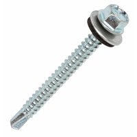 Self Drilling Screws with Washer 5.5 x 55mm Pack of 100