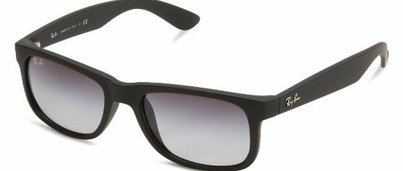 4165 601/8G Black Rubber 4165 Justin Wayfarer Sunglasses Lens Category