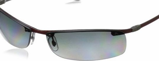 Ray-Ban 8305 142/T3 Light Carbon 8305 Wrap Sunglasses Polarised Lens Category 3