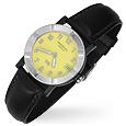 Raymond Weil Parsifal W1 - Women` Yellow Stainless Steel and Leather Date Watch